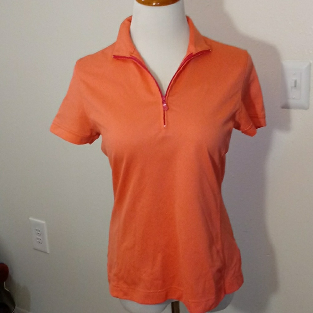 5/$25 Callaway golf shirt size M. Peach color